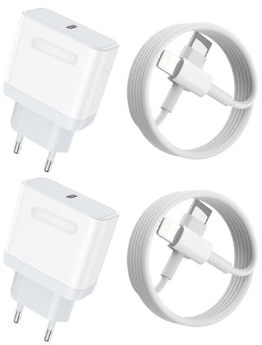 Cargador Carga Rapida for iPhone【Certificado MFi】 20W USB C Cargador Rápido Adaptador con Cable Lightning Original 2M,iPad Charger para iPhone 14/14 Pro/14 Pro Max/14 Plus/13/12/11/XS/XR/X/8/7