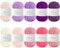 Maxee Häkelgarn 500g (50g*10 Farbe), Acryl Wolle Zum Stricken, Garn zum Häkeln und Stricken, Hand Knitting Yarn Set, Handstrickgarn Baumwollgarn für Häkeln, Wolle zum Stricken und Kunsthandwerk