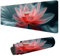 Lotus Mouse Mat 1600x800x3mm Large Mouse Pad Red Gaming Mousepad, Washable Laptop Desk Mat XXL Mousemat With Non-Slip Base Stitched Edges, Extended Keyboard Pad, for PC, Laptop, Game Office Decor N-65