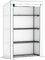Outsunny Mini serre adossée à 4 niveaux avec housse en polyéthylène renforcé, petite serre portable avec porte enroulable, bordure verte, 110 x 50 x 171 cm, vert