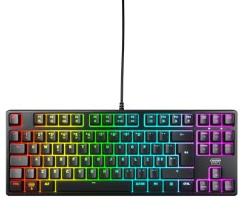 CHERRY XTRFY K4V2 TKL, Kabelgebundene Gaming-Tastatur ohne Nummernblock, Portugiesisches Layout (QWERTY), RGB-Beleuchtung, Mechanische MX2A RED Switches, Schwarz