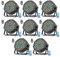Glowingstage Led Strahler Akku, 8 Stück 36 RGB LED Akku Strahler Bühnenlicht Led Par mit DMX und Fernbedienung, Discolicht Partylicht Scheinwerfer für Disco DJ Outdoor