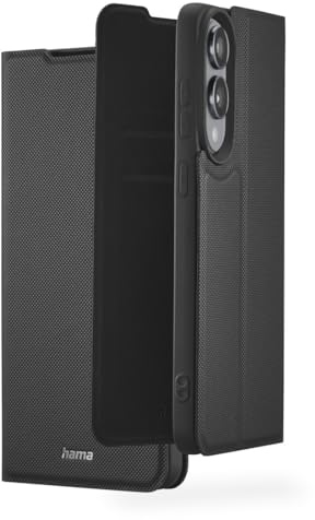 Hama Handyhülle für Samsung Galaxy S25 Edge (Handytasche, Etui mit Kartenfach, Standfunktion, zum Aufstellen, extra Schutz von Display und Kamera, Magnet, Klapphülle, weich) schwarz
