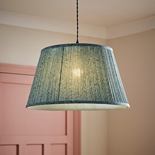 ValueLights | Alba Large Tapered Leaf Pleated Ceiling Lamp Shade and Bulb | Shades & Home Improvements Essential | 45cm Shade Width