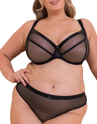 Curvy Kate Lightstyle Plunge Bra Womens Underwear Lingerie, Black, 30E-40D