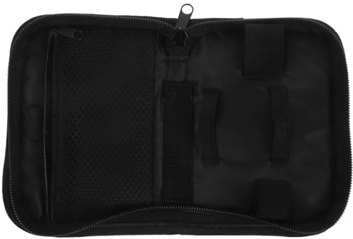 OUNONA Blutzuckermessgerät Etui Tragbare Diabetes Tasche Für Diabetikerbedarf Reise-Organizer Mit Mehreren Fächern Stoßfeste Polyester Aufbewahrungstasche 6.10 X 4.53 X 1.38 in