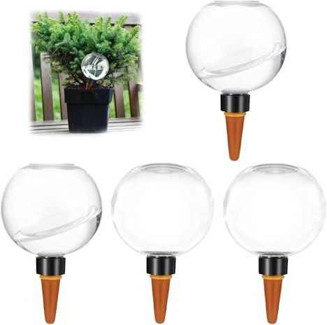 Yadiraom Bolas de riego, 4 unidades de riego para plantas, autoriego, riego automático de plantas para plantas de interior, balcón jardín, autoriego