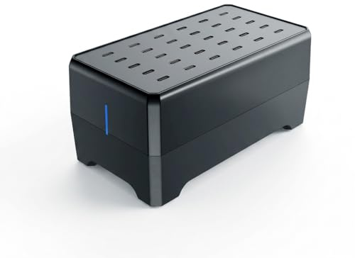180W 30 Port USB C Charging Station, Multi-Device Fast Charger Hub, Universal Desktop USB C Charging Dock Simultaneous Charging for Home Office School Classroom Phones Tablets Laptops