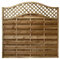Total Sheds European Fence Panel 1.83m x 1.2m (6 x 4) Omega Decorative Lattice Top Pressure Treated Tanalised