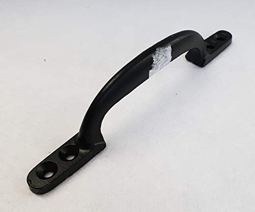 6 / 150mm Black Iron Pull Handle for Gates/Sheds or Interior Design