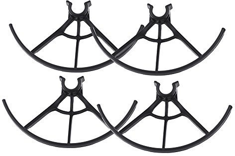 Propeller Protector Kompatibel für 4 Pcs schwarz Kunststoff Drohne Propeller Klingen Guard Schutzhülle