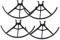 Propeller Protector Kompatibel für 4 Pcs schwarz Kunststoff Drohne Propeller Klingen Guard Schutzhülle