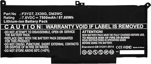 MicroBattery MBXDE-BA0142 Zusatz-Notebook-Komponente für Dell Latitude 12 7000, Latitude 12 7290, Latitude 13 7000 7390