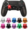 C-FUNN Universal Joystick Aluminum Alloy Mushroom Cap Analog Thumbstick for Xbox One PS4 Dualshock 4 Gamepad Game Controller - Silver