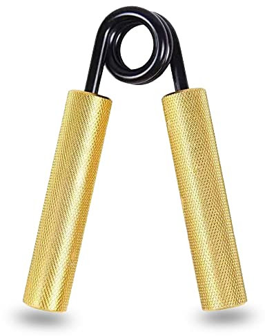 DUTTY 100lbs-350lbs Fitness Grips de Mano Pesados Ejercitador de Fuerza Correa de muñeca Desarrollador de rehabilitación Dispositivo de Entrenamiento Muscular (100lb-350lb) (200lb, Golden)