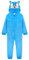 Sonic The Hedgehog Pigiama Intero Bambino, Pigiamone di Pile con Cappuccio 4-14 Anni, Idea Regalo Gamer (7-8 Anni, Blu)