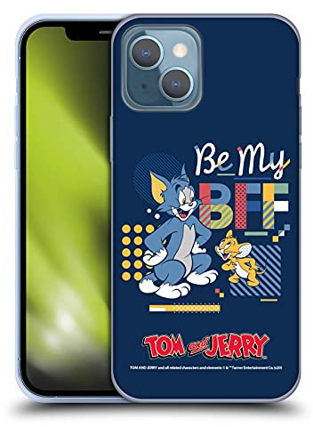 Head Case Designs Offiziell Offizielle Tom and Jerry Be My BFF Farbbloecke Soft Gel Handyhülle Hülle kompatibel mit Apple iPhone 13