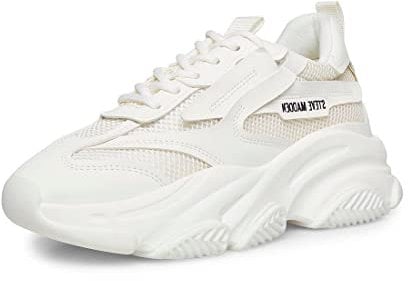 Steve Madden Damen Besitz Sneaker, Weiss/opulenter Garten, 36 EU (6 US)