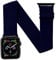 JEMACHE Elastic Arm/Ankle Band for Apple Watch 42/41/40mm iWatch Series 10 9 8 7 6 5 4 SE Strap, Unisex Sport Watch Armband/Ankleband (Navy Blue)