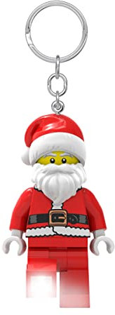 LEGO Iconico Omino di Pan di Zenzero Portachiavi Torcia LED Regali per bambini - Altezza 76 mm (KE182) - 2 batterie CR2025 incluse