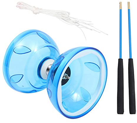 jojofuny 1 Satz Doppelköpfiges Diabolo Tornado Toy. Chinesisches Yo-yo Für Kinder Beweglichkeit Übungskugel P?dagogisches Blockspielzeug Diabolo- -Set China Doppelkopf Fitness Weiches Gummi