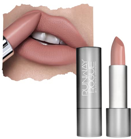 Runway Rogue Lippenstift im Stil der 90er Jahre, matt, feuchtigkeitsspendend, Nude, Guest List