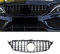 Gangying W205 Kühlergrill, GTR GT Style Frontgrill für Mercedes C-class C180 C200 C250 C300 C350 C400 2015-2018 Schwarz glänzend（Nicht passen C63，ohne Kamera）