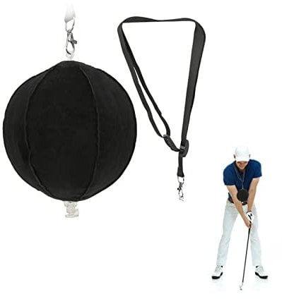 SOONHUA Golf Impact Ball, Golf Swing Motion Trainer,Golf Training Aid Golf Posture Correction Trainer Smart Inflatable Ball for Beginner Golfer, Golf Gifts for Men