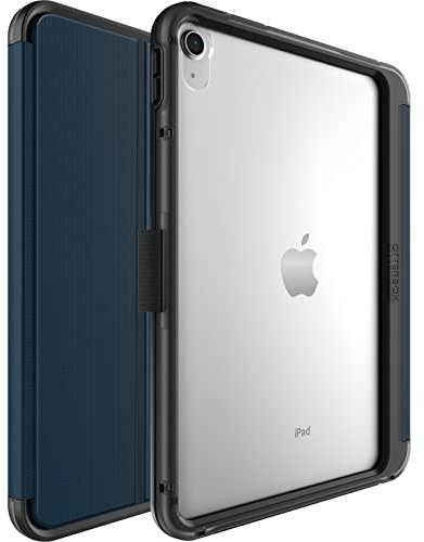 OtterBox Symmetry Folio Hülle für iPad 10,9 (10. gen 2022), stoßfeste, sturzsichere, dünne Schutzhülle, nach Militärstandard getestet, Blau, Keine Einzelhandelsverpackung