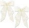 AYNKH Haarspangen mit großer Schleife und langem seidigem Satin, einfarbig, französische Haarspange, schlichtes Accessoire für Damen und Mädchen, 2 Stück