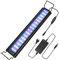 Yakimz 18W Aquarium LED Beleuchtung, RGB Aquarium LED Lampe mit Timer, dimmbare, aquariumbeleuchtung, LED Aquarium Licht mit Verstellbarer Halterung für 45cm-70cm Aquarium Fisch Tank Fisch Pflanze