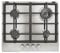 Piano cottura 4 fuochi gas inox 58x51x56 cm - TGML 661 IX R