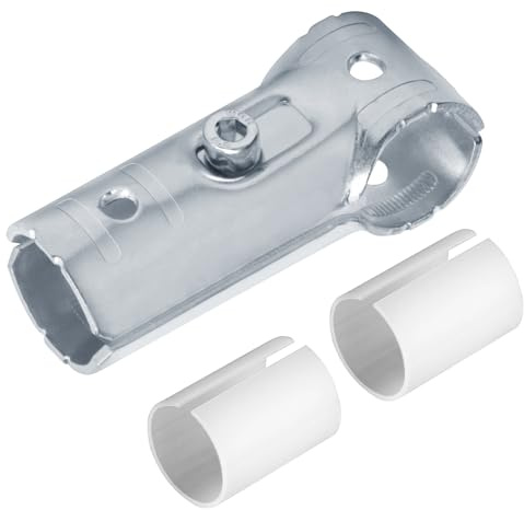 eoere 20 Sets T Pipe Connector Tee Clamp Fittings, Fits 3/4 EMT Conduit with PE Adapter Shims