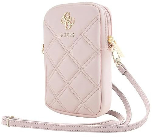 CG MOBILE Guess Handytasche GUWBZPSQSSGP Rosa Zip Quilted 4G