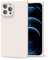 oakxco for iPhone 12 Pro Max Case Silicone Square Edge, Y2k Rectangle Soft Rubber Gel Cute Phone Case for Women, Girly Aesthetic Trendy Design, Thin Slim Matte TPU Protective Cover, Beige Stone