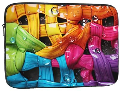 Laptoptasche, 43,2 cm (17 Zoll), bunt, wasserfest, schmal, Aktentasche, Handtasche