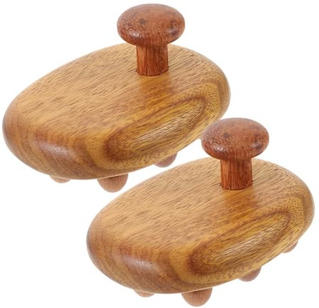 SEWOART 2stücke Holzkamm Für Kopfhautmassage Naturholzkamm Mit Breiten Zähnen Leichter Massagemkamm Für Haar Antistatischer Holzkamm Für Tägliche