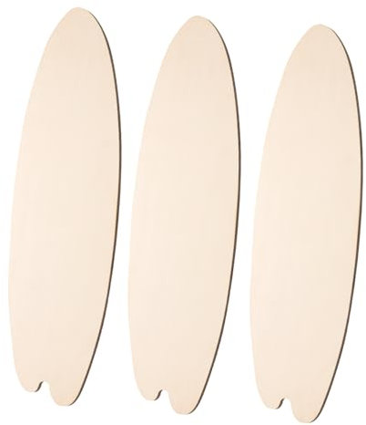 STOBAZA 3stücke Surfbrett Aus Holz Zum Selbermachen Wanddekor Für Heimwerkerprojekte Partydekorationen Und Zuhause Einfach Zu Bemalen Und Dekorieren