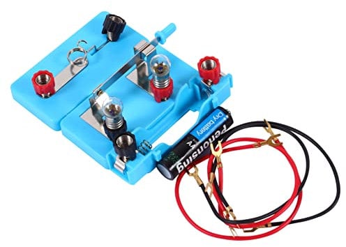 BESTonZON Scatola Di Esperimenti Scientifici Kit Di Apprendimento Del Circuito Elettrico Kit Di Circuiti Di Base Kit Elettronico Kit Scientifico Esperimenti Di Circuiti Elettrici Semplice