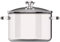 QmjdDymx Glastopfglas-Töpfe zum Kochen auf Herd, klarer Glasschläfertopf mit Deckel 3,5 l großer Kochgeschirr Herd Top Safer Borosilikat-Topf mit Doppelohr-Anti-Scald-Griffen, Glastopf
