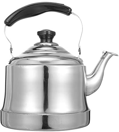 Ciieeo Wasserkocher Retro Vintage Wasserkocher Induktion 1pc 2l Edelstahl Teekessel Edelstahl Wasserkocher Wasserbehälter Mit Sieb (silber)