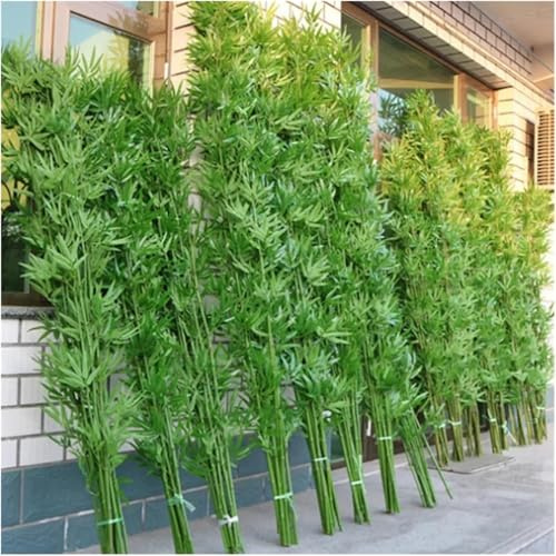 Grandes Plantas Artificiales De Bambú, Árboles De Plástico For Decoración De Interiores Y Exteriores, Elegante Árbol De Bambú Artificial, Gran Planta Artificial For Balcones, Terrazas Y Jardines.(50 P