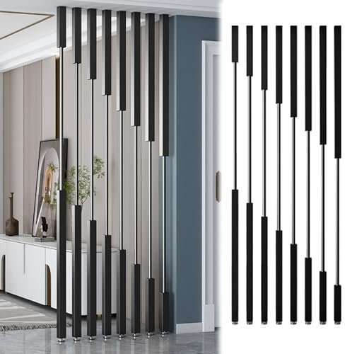 Verstellbarer Raumteiler Stab Sichtschutz für Büro Studio und Wohnwand Vielseitig Raumteiler Einfache Installation Modernes Design