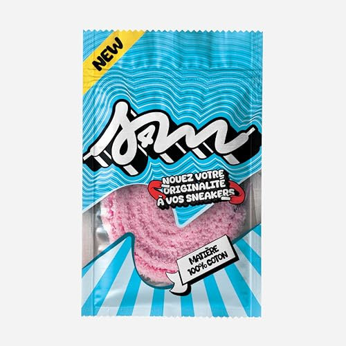 Générique Lacets Fluffy SELL4ME Rose 15mm - 120cm / Lacets Peluche Prenium pour Sneakers, Baskets/Lacet Moumoute, Lacet Larges pour Jordan, Nike, Adidas, Asics