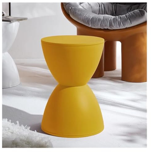 YGLONG Fußhocker Flur-Ottomane, Wohnzimmermöbel, minimalistischer Aufbewahrungs-Pouf, Fußhocker, Schuhwechsel-Pouf, verdickter Wartehocker aus Kunststoff(Yellow)