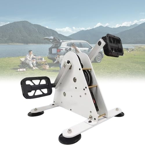 Generador de energía con pedal de pie de 100 W, generadores de energía de manivela portátil, con interfaz USB/salida de 1-35 V CC, fácil de llevar, bajo ruido, la carga tarda 5-20 minutos sin pisar el