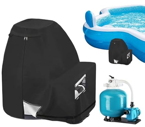 Sandfilterabdeckung für Pool, wasserdichte Abdeckung für Pool-Sandfilter, atmungsaktiver UV-Sonnenschutz für Outdoor-Ausrüstung im Garten