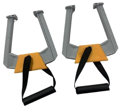 PciDinFo Lot de 2 Barres de Traction Portables pour Cadre de Porte, Appareil de Musculation, Exercice du Haut du Corps, à Utiliser, Gris