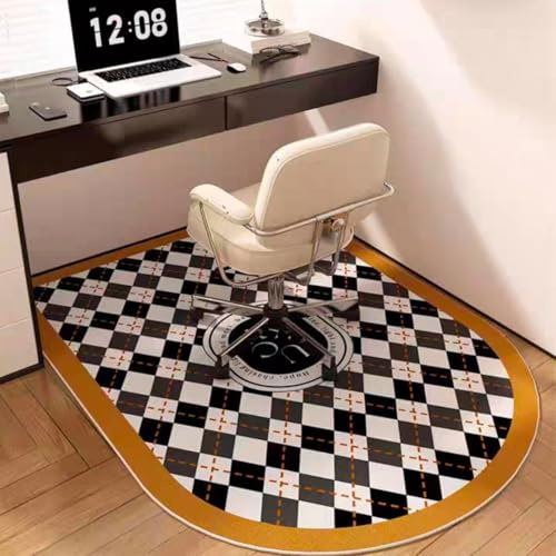 Bürostuhl Unterlage, Bodenschutzmatte, Stuhlunterlage Gaming, Schreibtischstuhl, Kratzfest, rutschfest Schutzmatte for Laminat, Parkett, Hartböden(F,80 * 100cm)