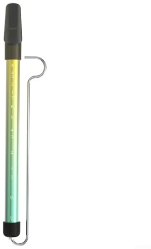 SiSinkal Professionelle Flöte aus Metall mit Skala, klassisches Musikinstrument, aus Aluminiumlegierung und ABS, pädagogisches Werkzeug für Anfänger und Musiker, 26,7 cm (bunt)